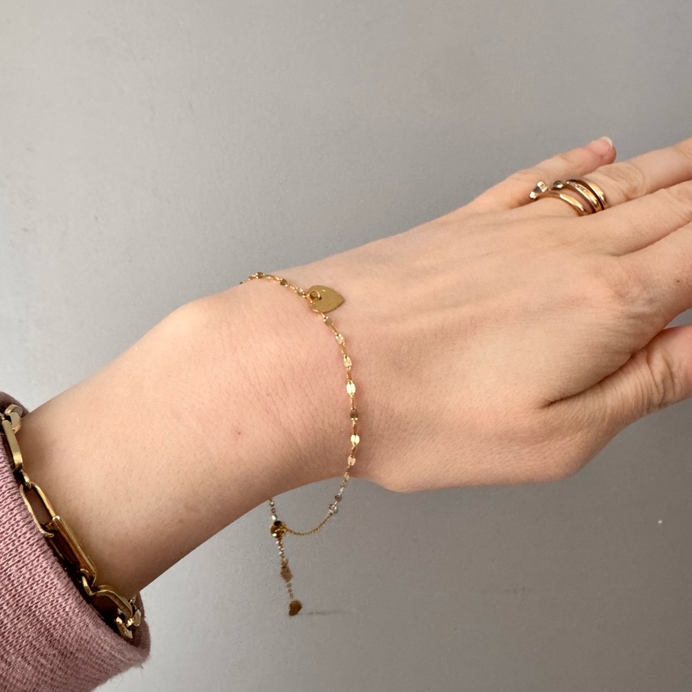 Delicate Solid 10k Gold Bracelet